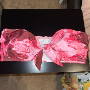 Plus Size Pink Marble Two Piece Swimsuit